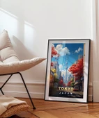Çerçevesiz Poster Sonbahar Renkleriyle Tokyo Manzarası thumbnail 5