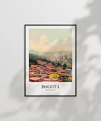 Çerçevesiz Poster Bogotá'nın Renkli Çatıları thumbnail 7