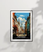 Çerçevesiz Poster Varşova Mimarisine Yolculuk thumbnail 7