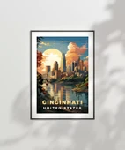 Çerçevesiz Poster Nehrin ve Güneşin Şehri - 6