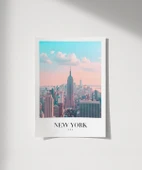 Çerçevesiz Poster New York Silüeti Gün Doğumu thumbnail 1
