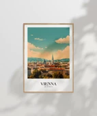 Çerçevesiz Poster Viyana Şehir Manzarası thumbnail 6