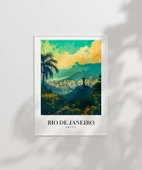 Çerçevesiz Poster Brezilya'nın İncisi Rio de Janeiro thumbnail 2