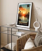 Çerçevesiz Poster San Diego Gün Batımı thumbnail 4