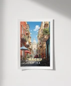 Çerçevesiz Poster Kopenhag Şehir Manzarası ve Refleksiyon thumbnail 1