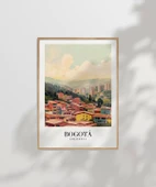 Çerçevesiz Poster Bogotá'nın Renkli Çatıları thumbnail 6
