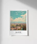 Çerçevesiz Poster Üsküp Şehir Manzarası thumbnail 7