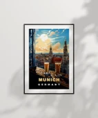 Çerçevesiz Poster Münih'in İkonik Kuleleri thumbnail 6