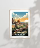 Çerçevesiz Poster Tuna Nehri Üzerinde Gün Doğumu thumbnail 7