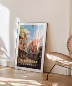 Çerçevesiz Poster Siem Reap Sokak Manzarası thumbnail 5