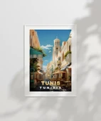 Çerçevesiz Poster Tunus’un Kalbi Tunis Şehir thumbnail 2