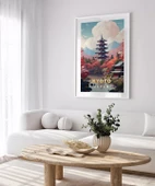Çerçevesiz Poster Sonbahar Kyoto Manzarası thumbnail 3