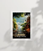 Çerçevesiz Poster Vietnam'ın Kalbi Hanoi thumbnail 2