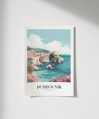 Çerçevesiz Poster Dubrovnik Hırvatistan thumbnail 1