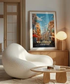 Çerçevesiz Poster Valencia’nın Zarif ve Canlı Sokakları thumbnail 5
