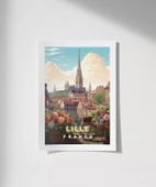 Çerçevesiz Poster Lille Tarihi ve Çiçek Bahçesi Sanat thumbnail 1