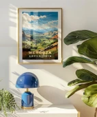 Çerçevesiz Poster Mendoza Dağ Manzarası ve Yeşil Vadiler thumbnail 5