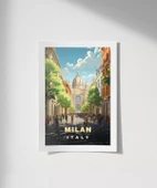 Çerçevesiz Poster İtalya'nın Modası thumbnail 1