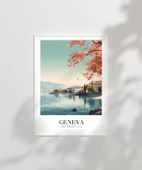 Çerçevesiz Poster Alplerin ve Gölün Zarafeti - 2