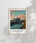 Çerçevesiz Poster Frankfurt Vintage thumbnail 6