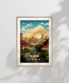 Çerçevesiz Poster Xi'an Tarihi ve Modern Perspektif Sanatsal thumbnail 7