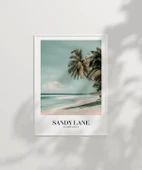 Çerçevesiz Poster Sandy Lane Barbados Tropik Sahil thumbnail 2