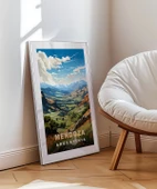 Çerçevesiz Poster Mendoza Dağ Manzarası ve Yeşil Vadiler thumbnail 3