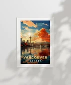 Çerçevesiz Poster Vancouver Gün Batımı Manzarası thumbnail 2