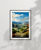 Çerçevesiz Poster Mendoza Dağ Manzarası ve Yeşil Vadiler thumbnail 6