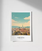 Çerçevesiz Poster Viyana Şehir Manzarası thumbnail 1