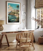 Çerçevesiz Poster Malta Sahil Manzarası ve Akdeniz Huzuru thumbnail 4