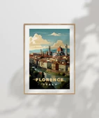 Çerçevesiz Poster Floransa Katedrali ve Şehir Manzarası " thumbnail 7