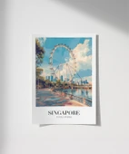 Çerçevesiz Poster Marina Bay'ın Parlak Yüzü thumbnail 1