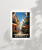 Çerçevesiz Poster Fas'ın Renkli Sokakları thumbnail 2