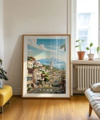 Çerçevesiz Poster Tropikal Lima Sokakları Dekoratif - 4