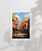 Çerçevesiz Poster Siem Reap Sokak Manzarası thumbnail 2