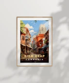 Çerçevesiz Poster Siem Reap Sokak Manzarası thumbnail 7