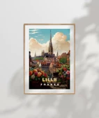 Çerçevesiz Poster Lille Tarihi ve Çiçek Bahçesi Sanat thumbnail 6