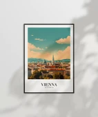 Çerçevesiz Poster Viyana Şehir Manzarası thumbnail 7