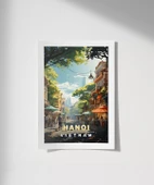 Çerçevesiz Poster Vietnam'ın Kalbi Hanoi thumbnail 1