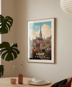 Çerçevesiz Poster Lille Tarihi ve Çiçek Bahçesi Sanat thumbnail 4