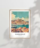 Çerçevesiz Poster Akdeniz'in Işıltılı Limanı thumbnail 6