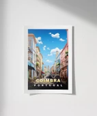 Çerçevesiz Poster Coimbra'nın Renkli Sokakları thumbnail 1