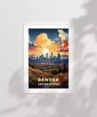Çerçevesiz Poster Denver'ın Parlayan Ufku thumbnail 2