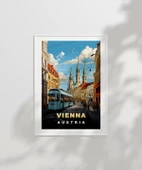 Çerçevesiz Poster Viyana’nın Tarihi Sokakları ile Sanat thumbnail 2