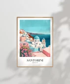 Çerçevesiz Poster Santorini'nin Masmavi Hayalleri thumbnail 7