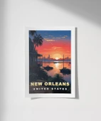 Çerçevesiz Poster New Orleans'ın Tarihi Evleri thumbnail 1