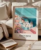 Çerçevesiz Poster Santorini'nin Masmavi Hayalleri thumbnail 5