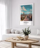 Çerçevesiz Poster Ottawa'nın Tarihi Dokusu thumbnail 3