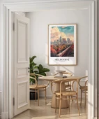 Çerçevesiz Poster Melbourne Tren İstasyonu thumbnail 3